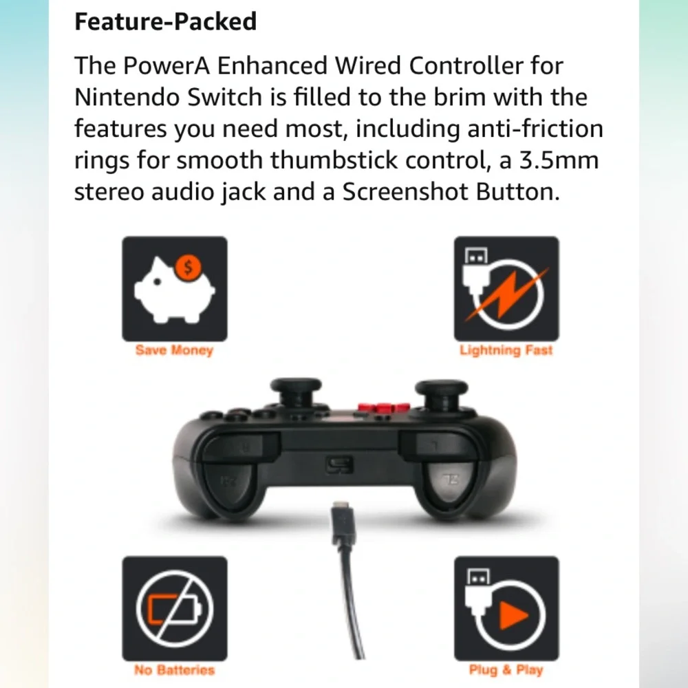 ‼️CLEARANCE‼️ PowerA Enhanced Wired Controller - Animal Crossing: Isabelle